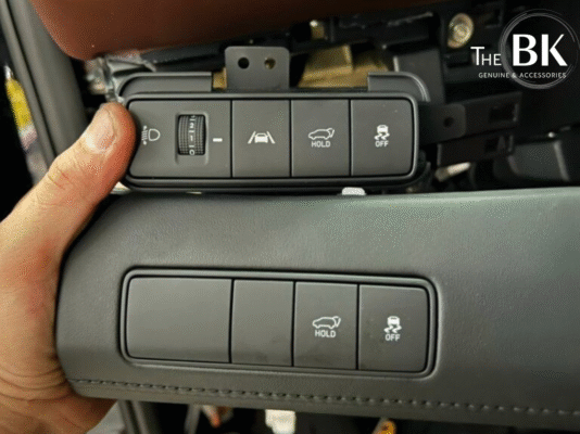 nâng hạ đèn hyundai santafe 2021
